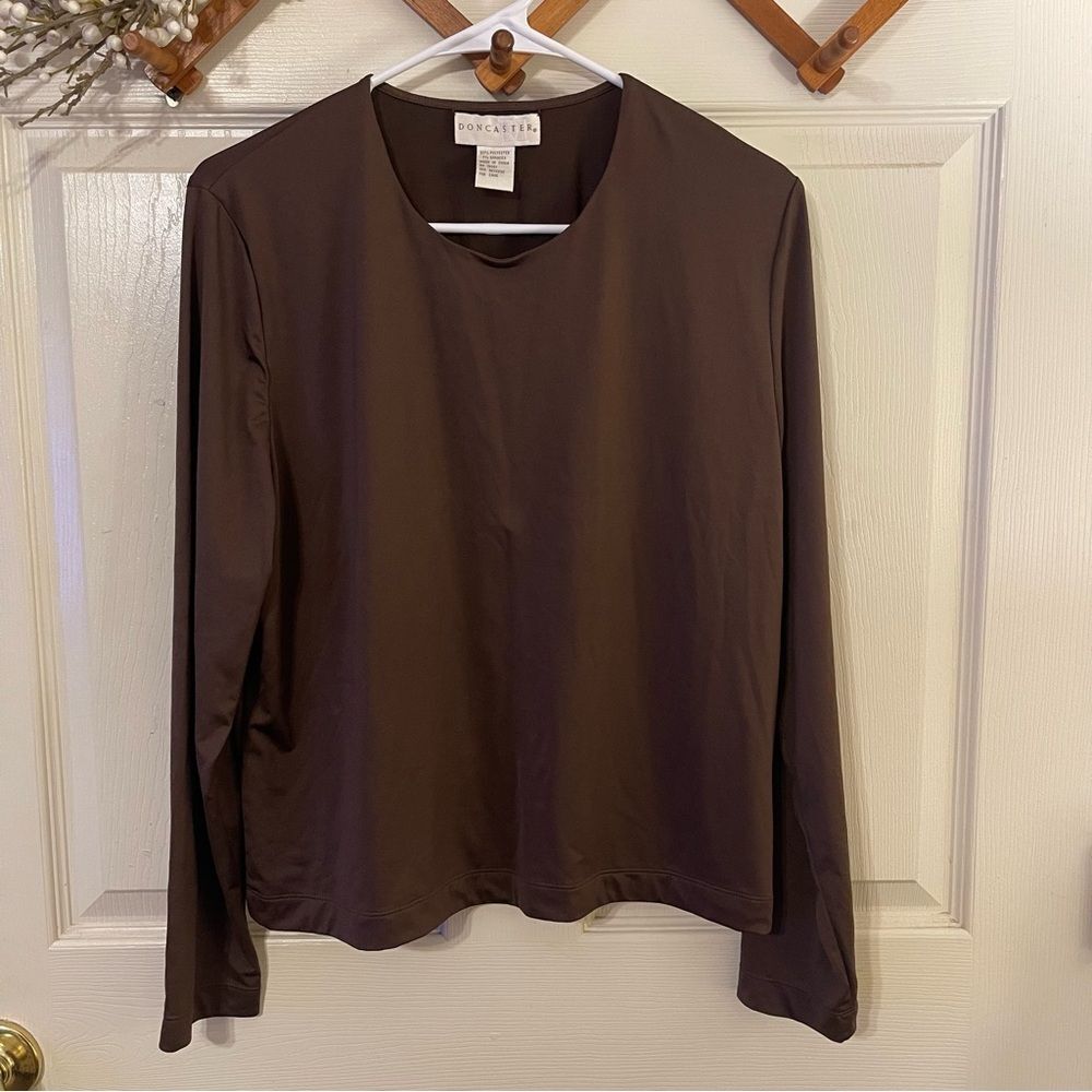 Doncaster Chocolate Long Sleeve Tee